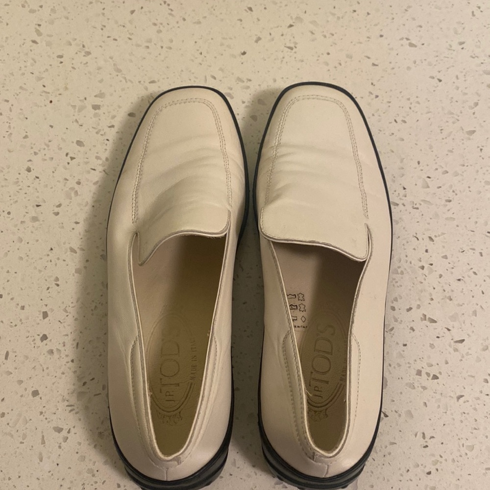 White Tod Loafer